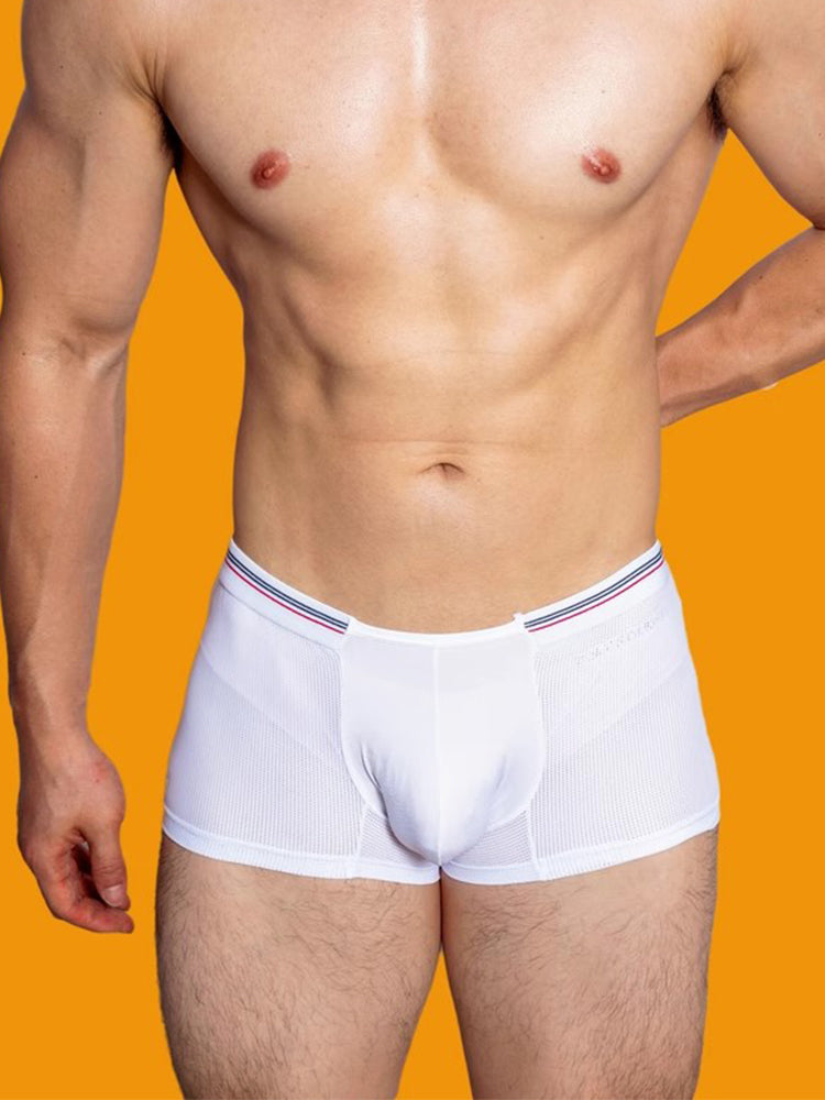 メンズ ナイロンメッシュ 通気性速乾トランクス 3枚組