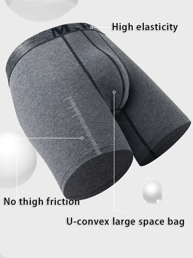 メンズ 快適コットン 擦れ防止 高伸縮性 スポーツボクサーブリーフ 4枚パック