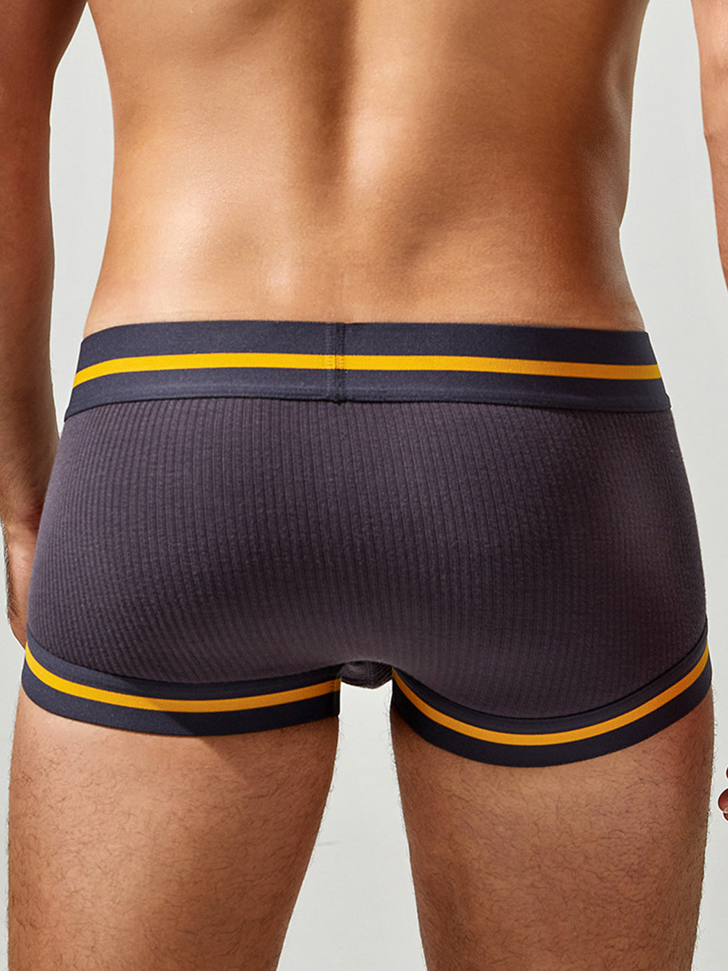 2 Pack Men's Spliced Color Trunks with Functional Fly