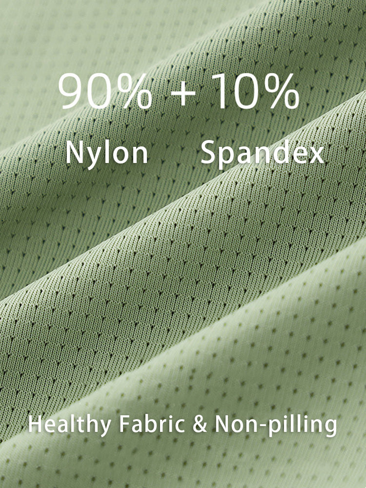 3 Pack Men's Ice Silk Mesh Large Pouch Solid Color Sexy Trunks