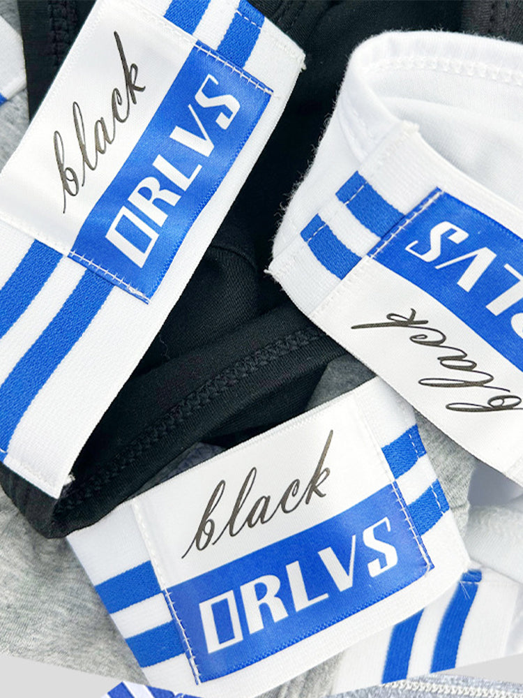 2-pack Men's High-cut Cotton Navy Striped Stretch Briefs