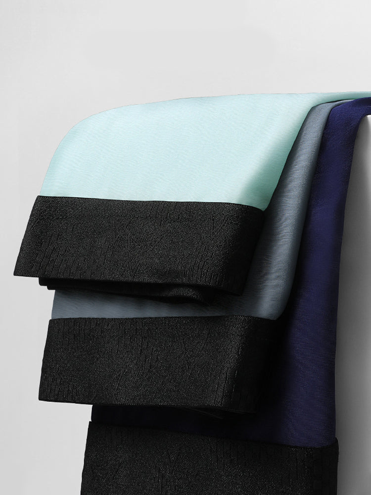 4 Pack Men's Silky Thin Seamless Trunks