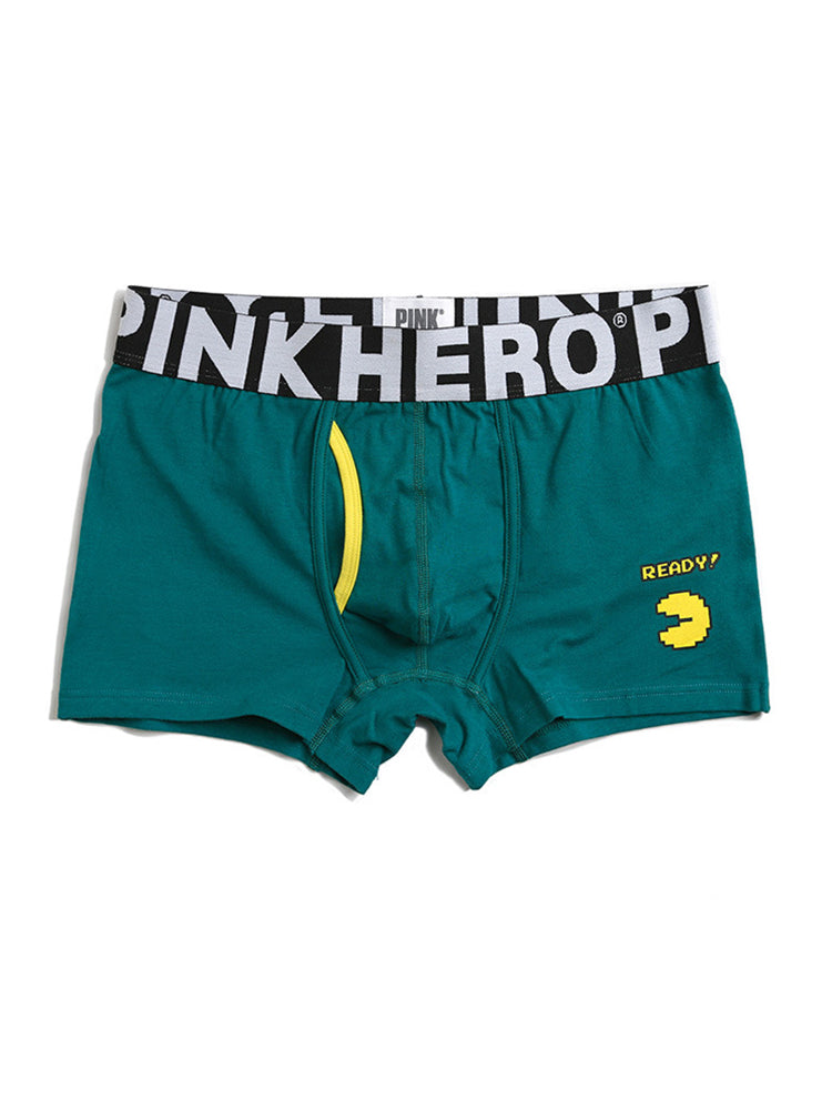 Cartoon Print Soft Cotton Trunks with Fly