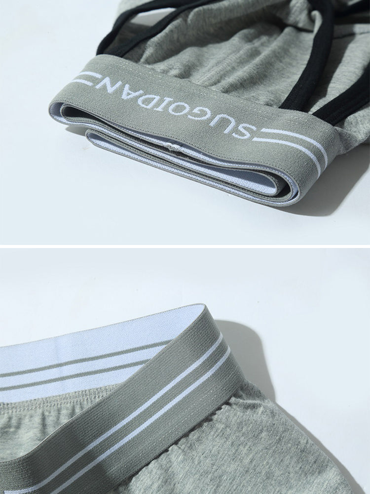 3 Pack Men's Sexy Cutout Trunks with Lift-up Pouch