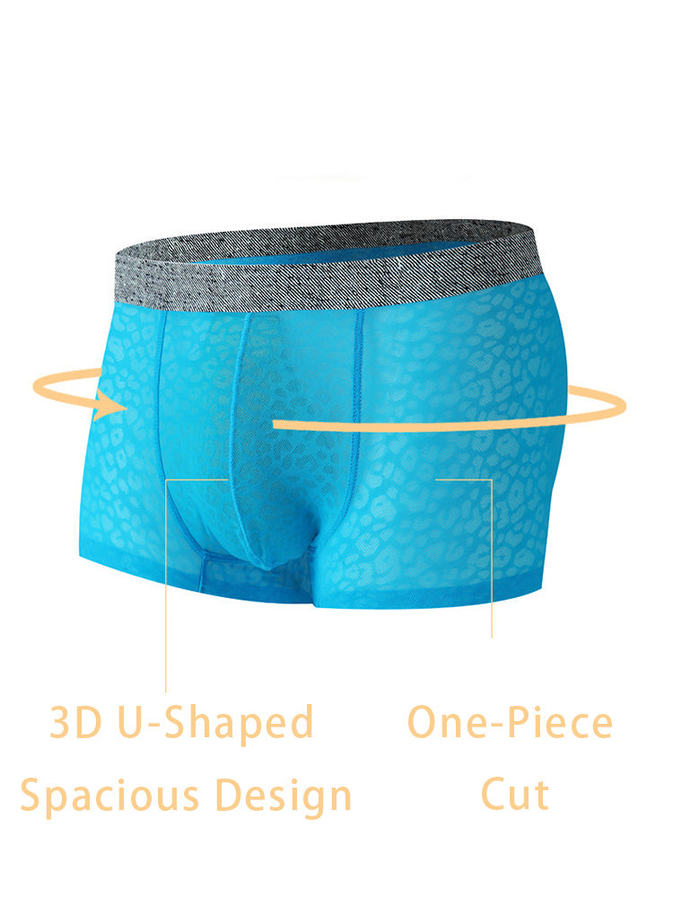 メンズ レース 通気性 吸汗速乾 トランクス 3枚組