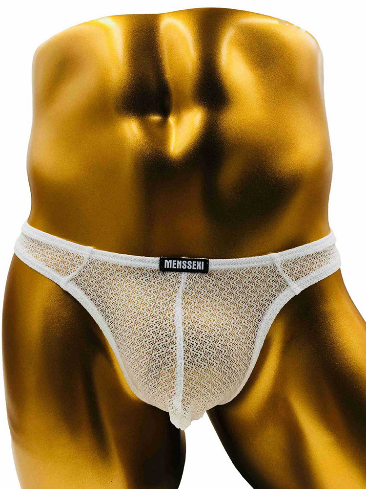 2 Pack Men's Low-Rise Lace High Elasticity Bikinis