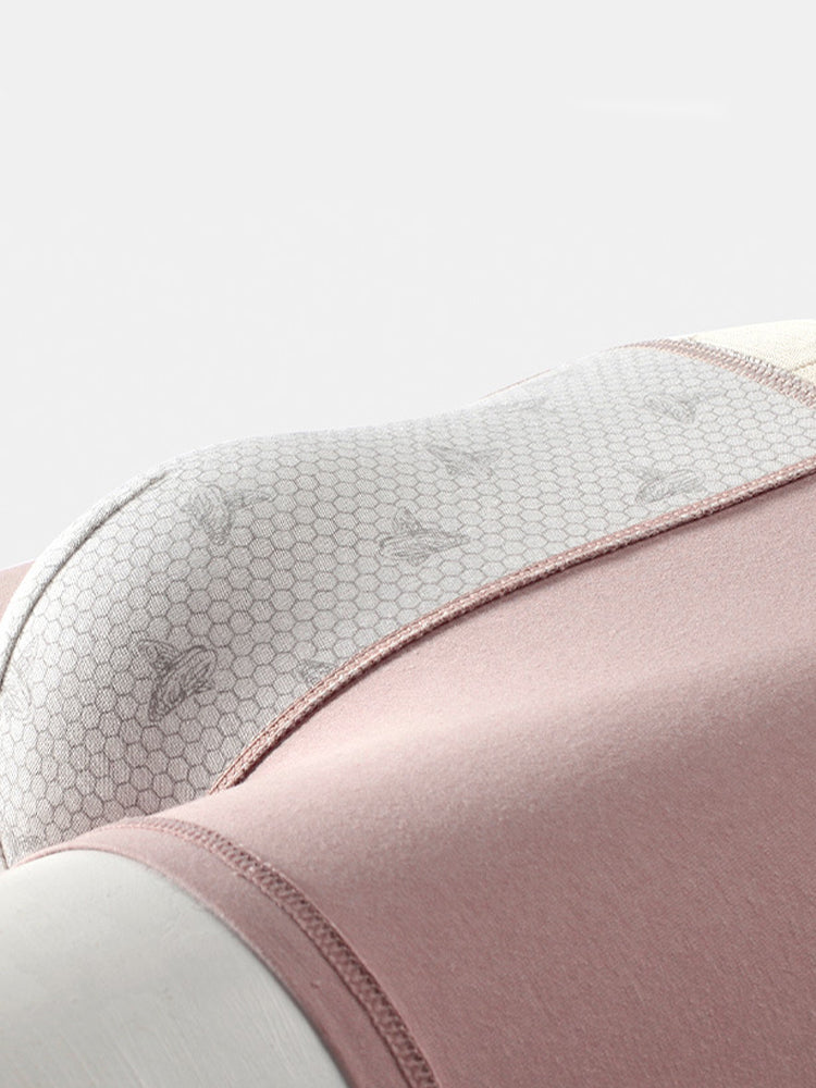 3 Pack Men's Cotton Mid-Rise Breathable Sports Tights Men's Boxer Briefs