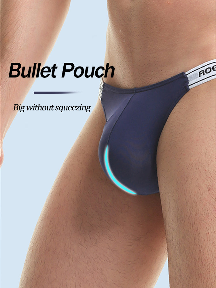 4 Pack Men's Large Pouch Tight Stretchy Bikini