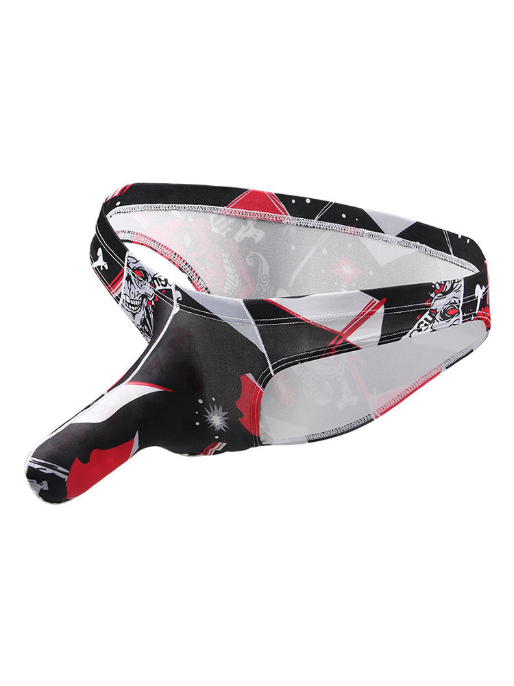 4 Pack Men's Elephant Print Sexy Bikini