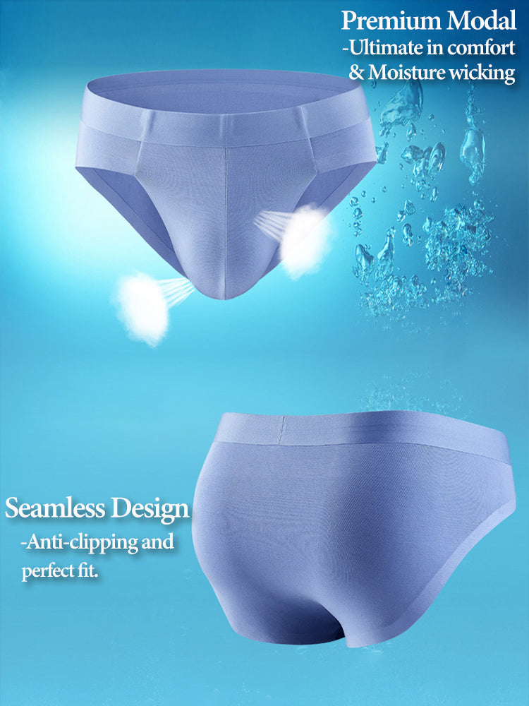 2 Pack Support Pouch Trackless Mens Brief