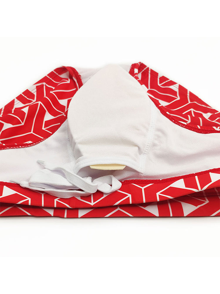 Men's 3D Pouch Printed Fitness Swim Brief