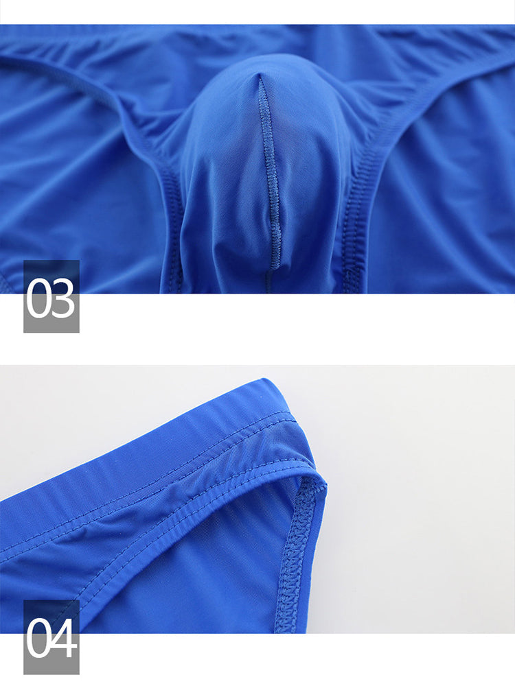 3 Pack Translucent U Convex Pouch Bikini For Men