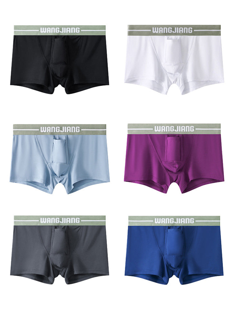 3 Pack Men's Breathable Trunks with Front Pouch