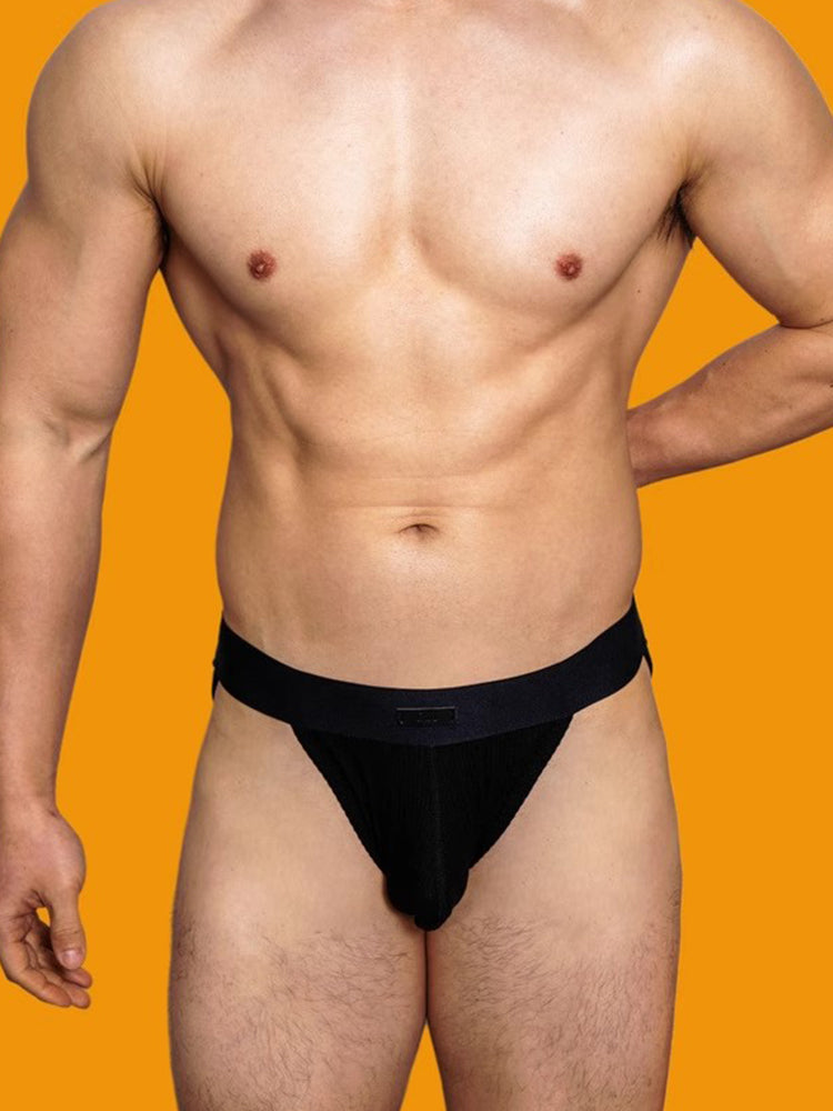 2 Pack Men's Low-rise High-cut Solid Briefs