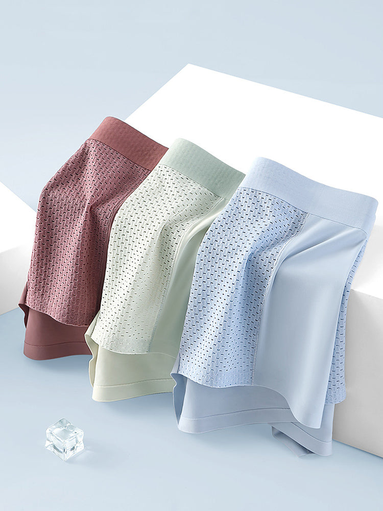 3 Pack Men's Lightweight And Breathable Trunks