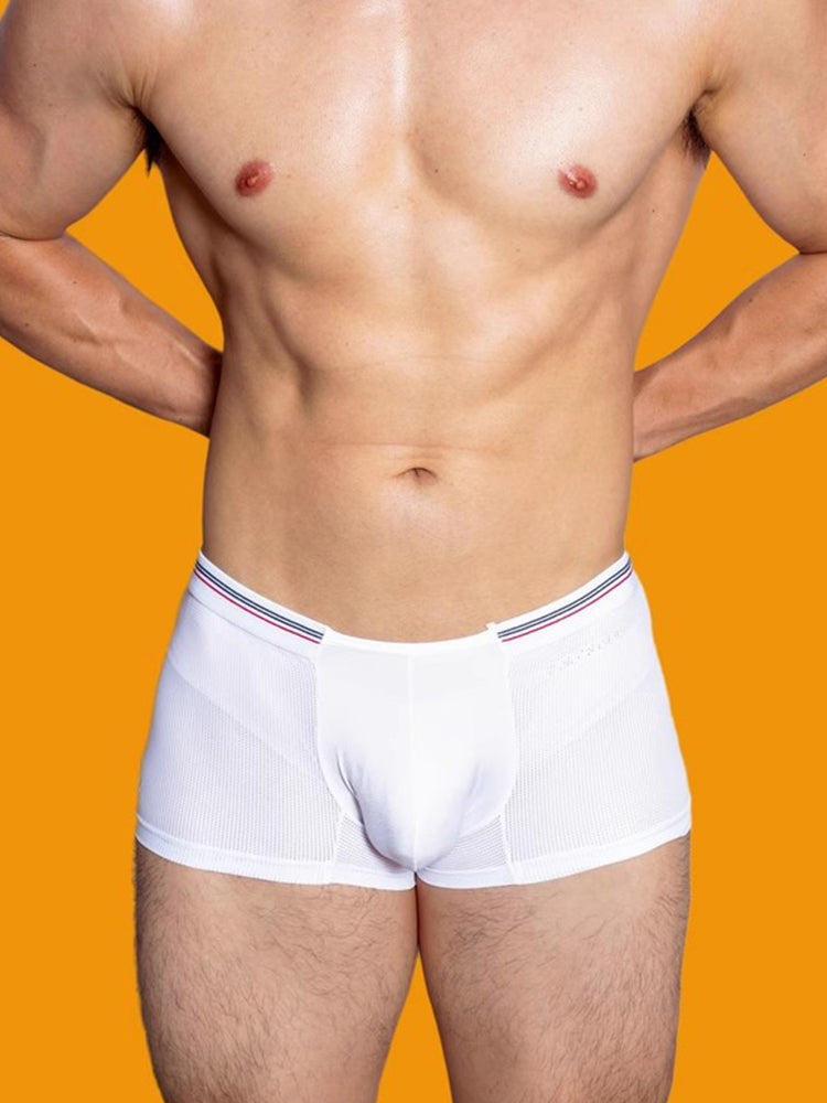 メンズ ナイロンメッシュ 通気性速乾トランクス 3枚組