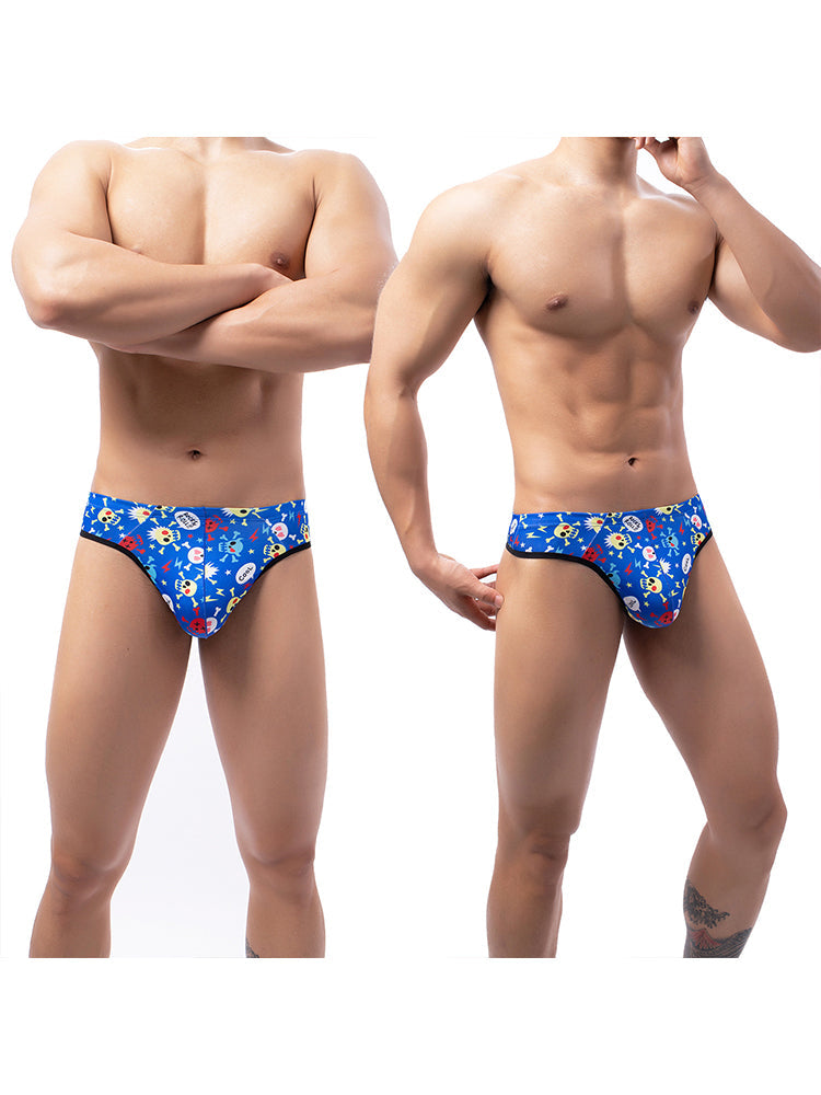 3-pack Men's Sexy Skull Low-rise Thong