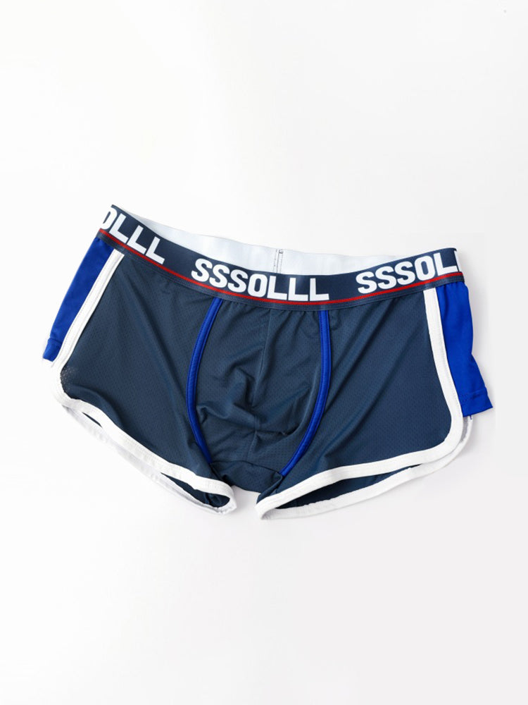 メンズ ミッドライズ アイスシルク メッシュトランクス 3枚組