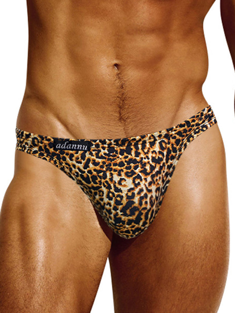 Men's Sexy Leopard Print Pouch Briefs