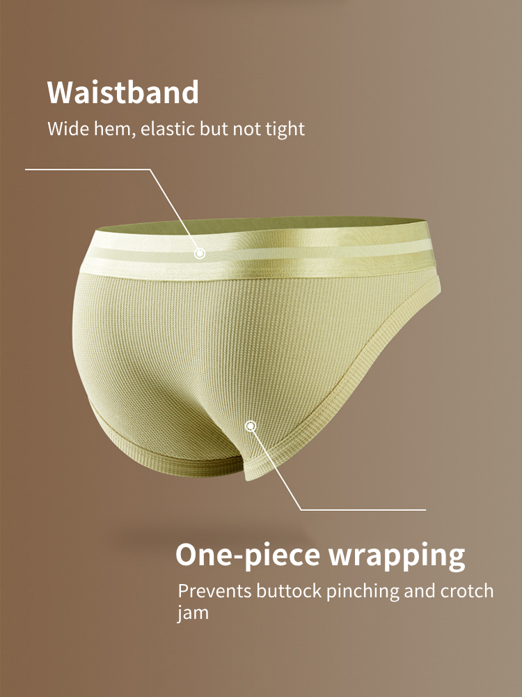 独立した内ポケット付きメンズワッフルコットンスプリットブリーフ2枚組