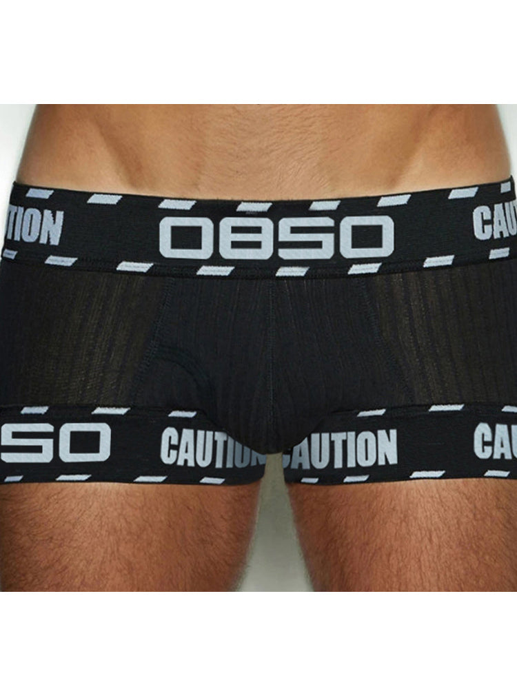 メンズUポーチローライズ通気性トランクス2枚組