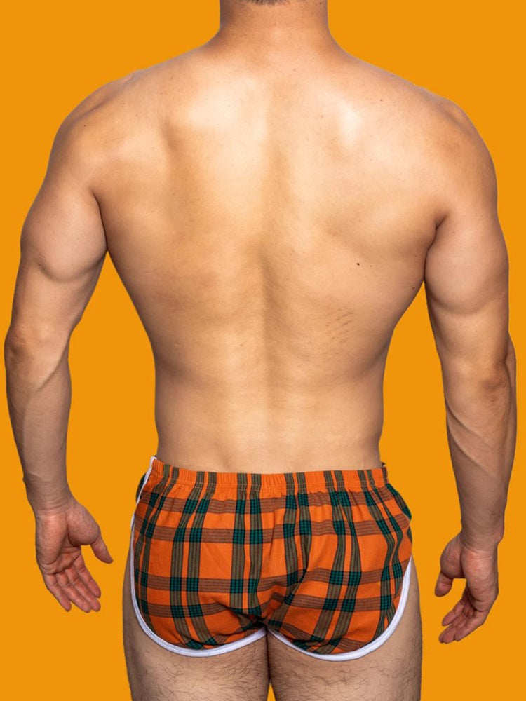 2 Pack Men's Loose Aloha Cotton Plaid Home Pants