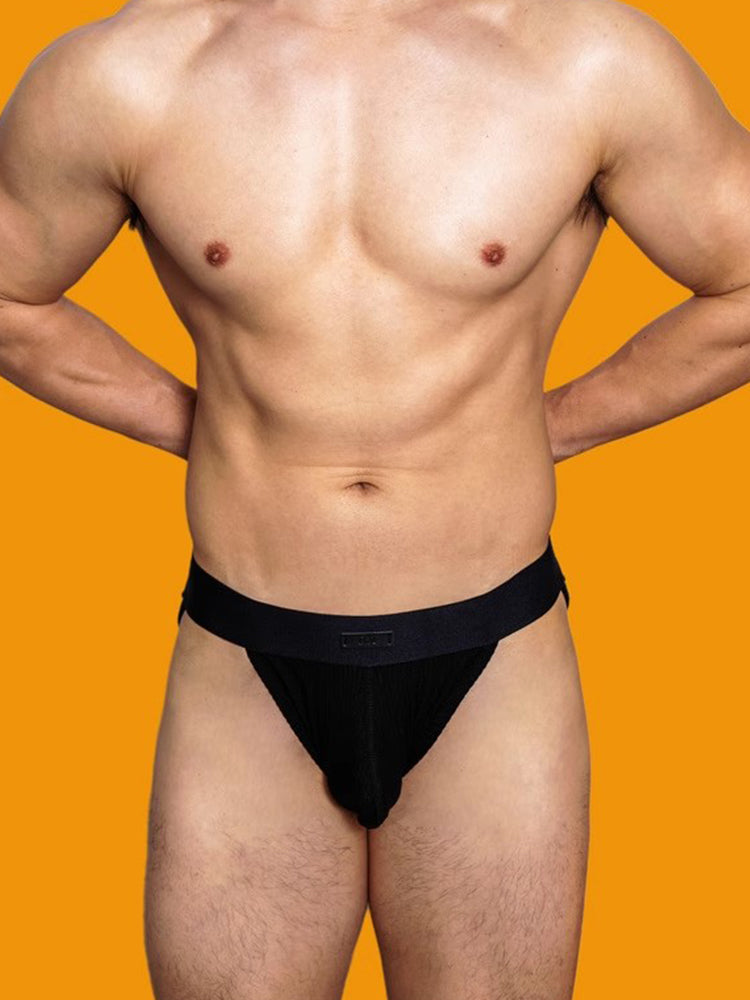 2 Pack Men's Low-rise High-cut Solid Briefs