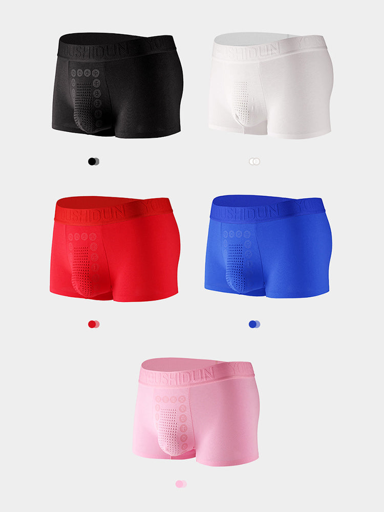 2-pack Men's Negative Ion Massage Boxer Briefs