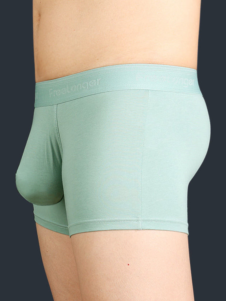 FreeLonger Men's Microfibre Cotton Big Pouch Trunks