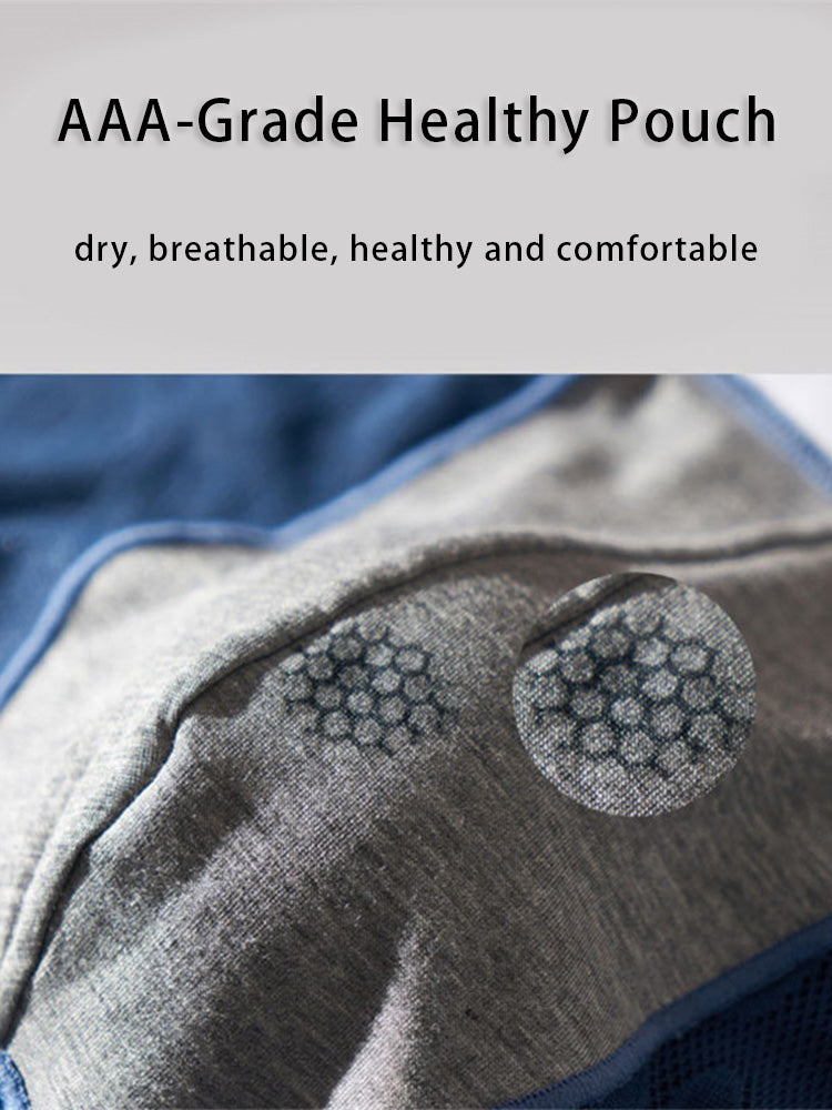 3 Pack Men's Graphene Anti-Bacterial Hollow Lace Ultra-Thin Trunks