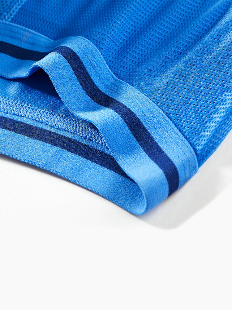 Men's Breathable Mesh Line Trunks with Fly