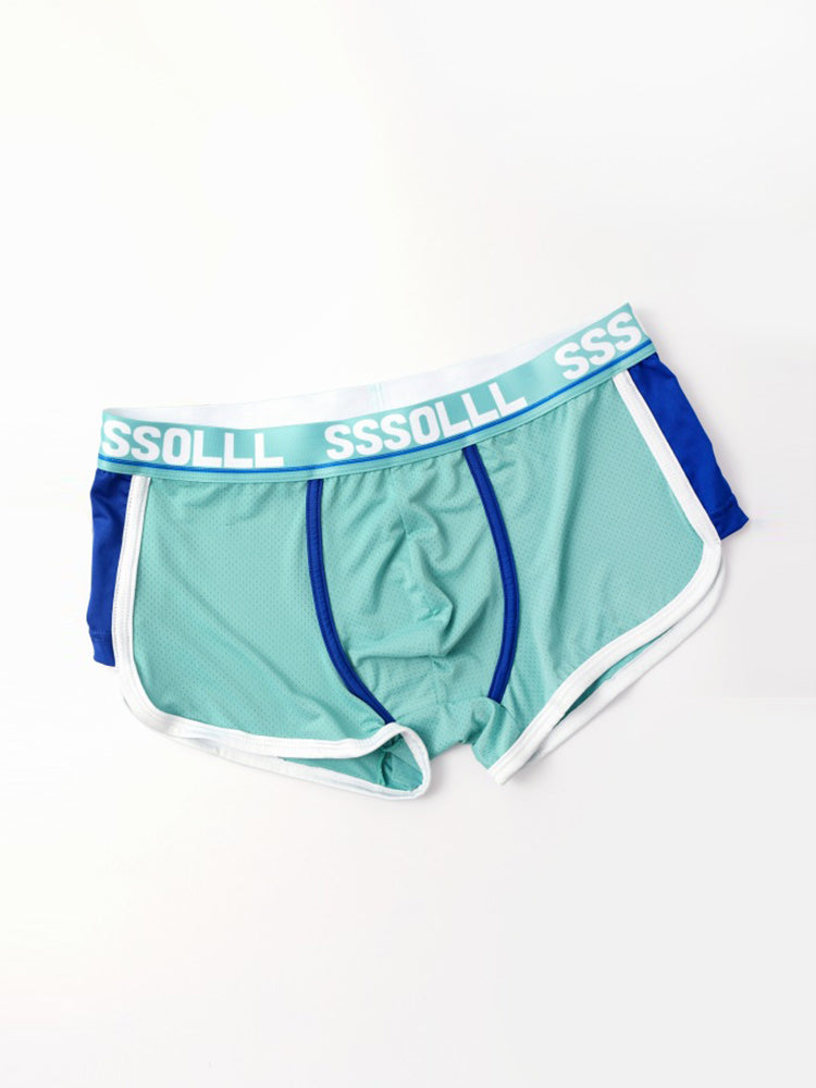 メンズ ミッドライズ アイスシルク メッシュトランクス 3枚組