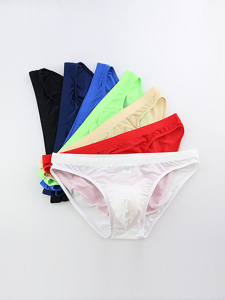 3 Pack Translucent U Convex Pouch Bikini For Men