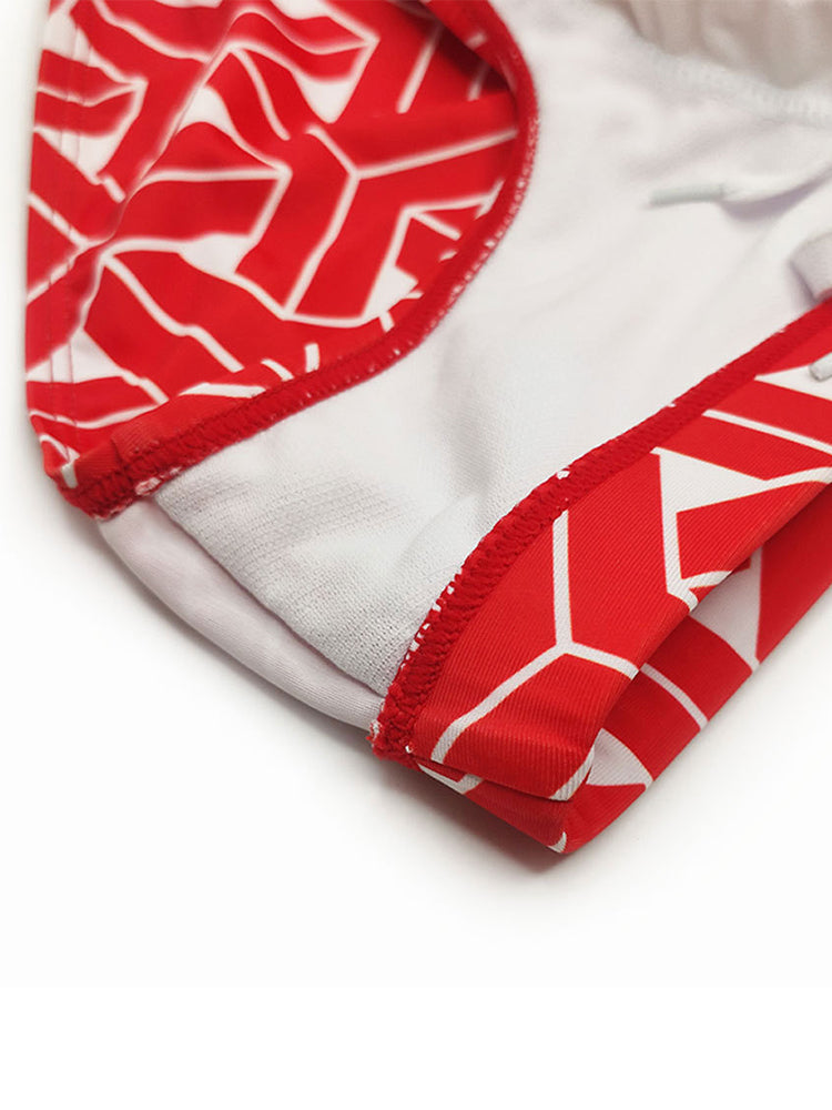 Men's 3D Pouch Printed Fitness Swim Brief