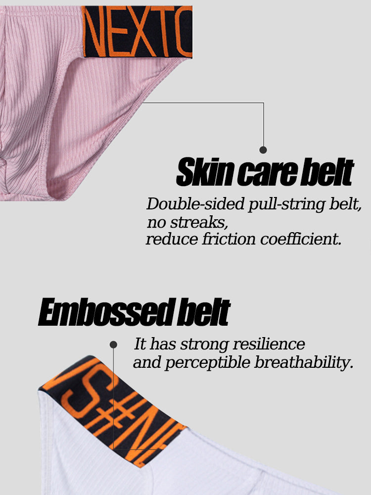 2 Pack Men's Wide Waistband Big Pouch Briefs