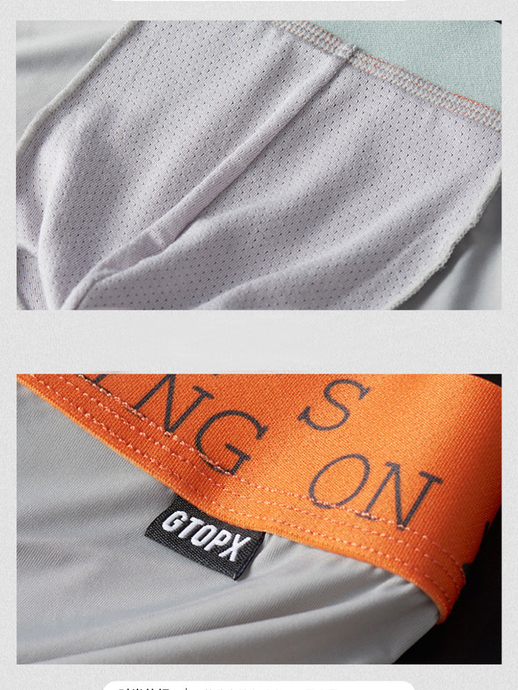 3-pack Men's Ice Silk Solid Color Breathable Briefs