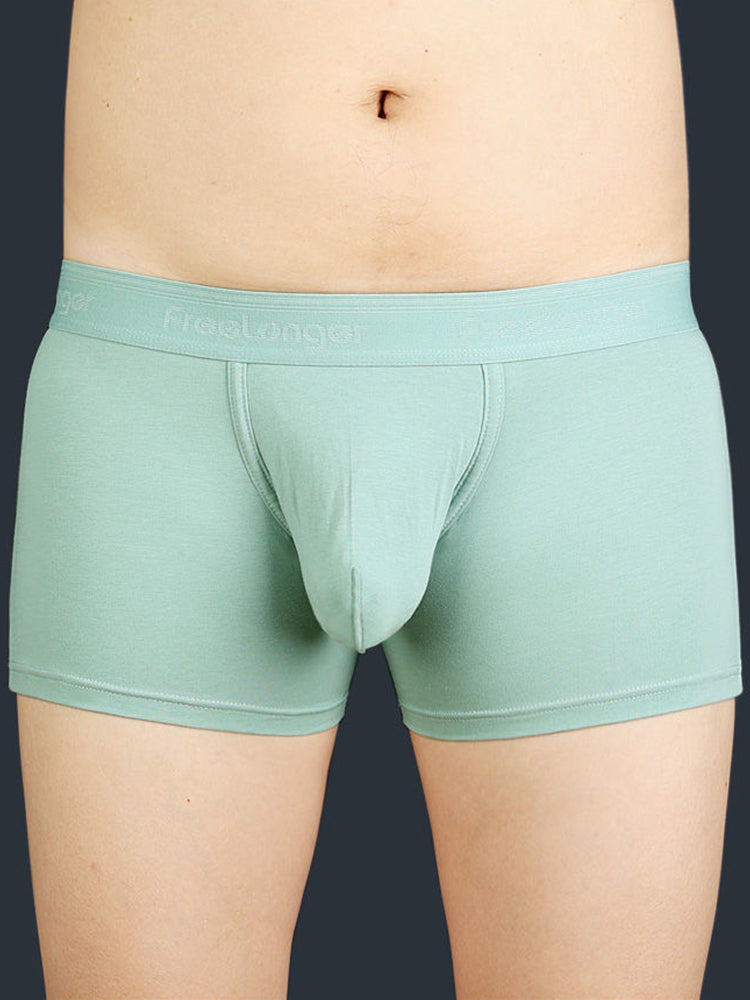 FreeLonger Men's Microfibre Cotton Big Pouch Trunks