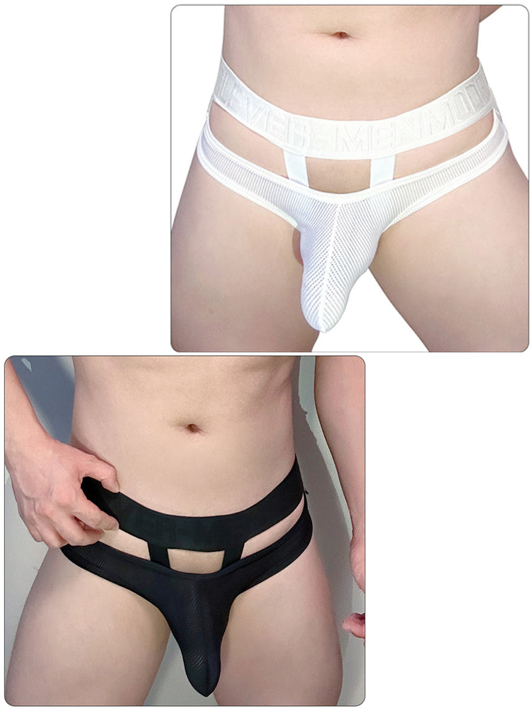 2 Pack Men's Mesh Breathable Multi-Functional Lifting Briefs