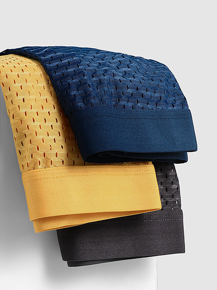 5 Pack Men's Breathable Briefs In Mesh