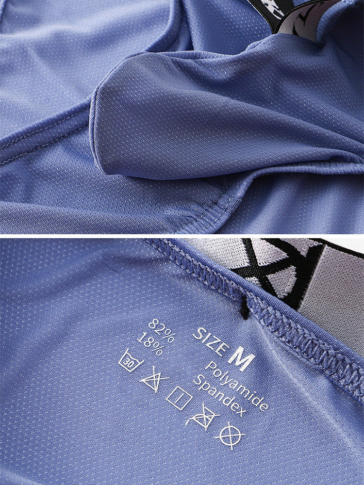 3 Pack Men's Sexy Ice Silk Mesh Breathable Erotic Briefs