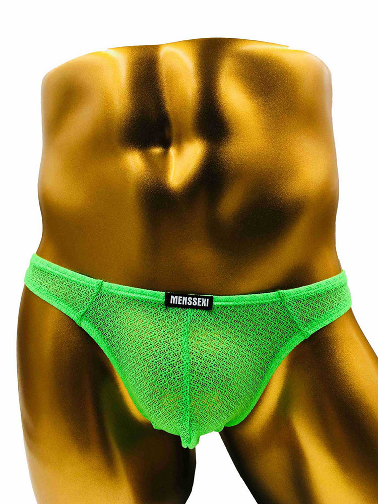 2 Pack Men's Low-Rise Lace High Elasticity Bikinis