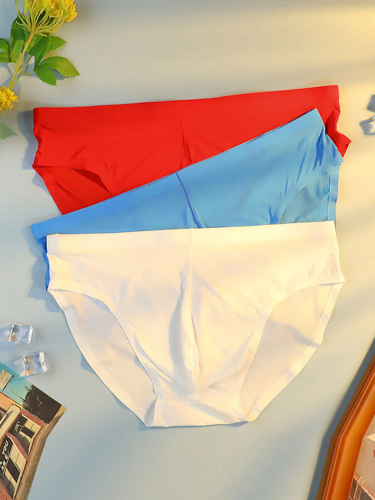 メンズ通気性シームレス薄手ブリーフ