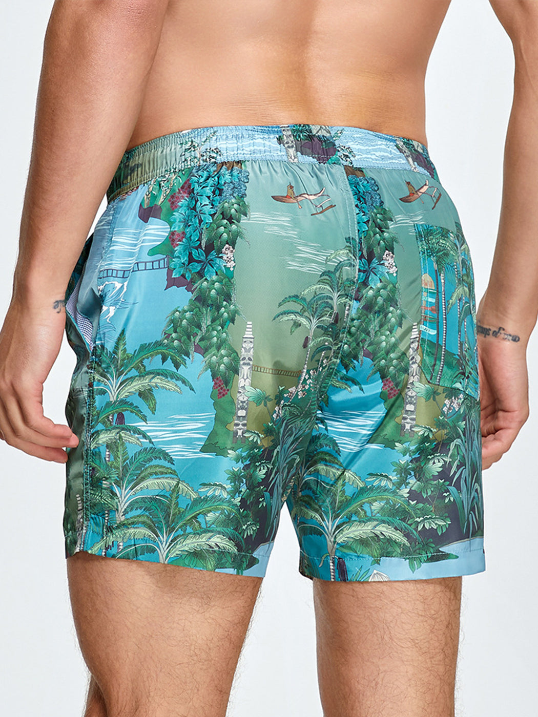 Men's Summer Printed Quick Drying Board Shorts