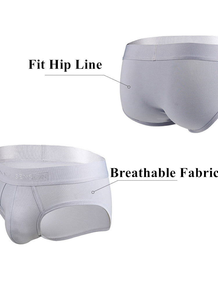 2 Pack Men's Lightweight Cotton Pouch Briefs