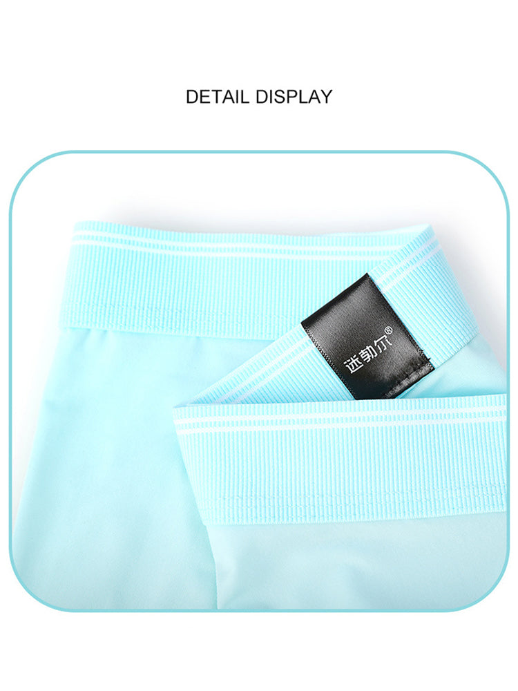 3 Pack Men's Mid-Rise Separation Breathable Elastic Trunks