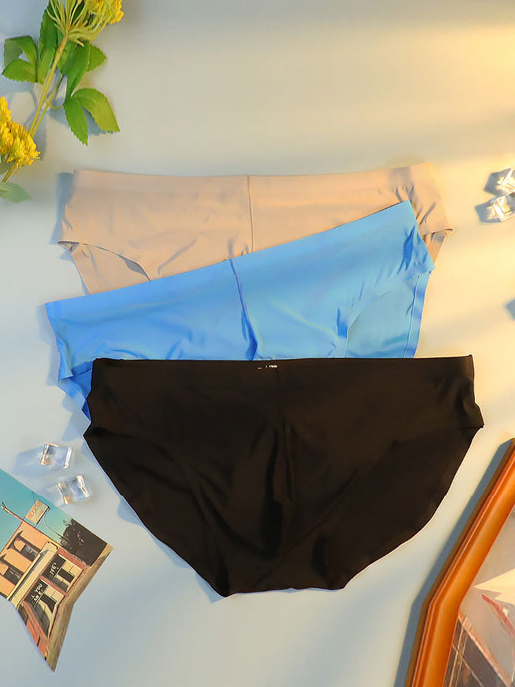 メンズ通気性シームレス薄手ブリーフ