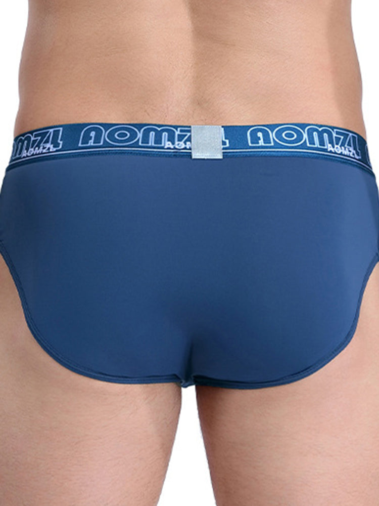 4-pack Men's Sexy Leopard Print Ice Silk Mesh Briefs