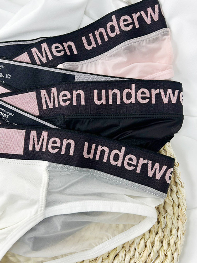 メンズ コンターポーチ シアー 通気性ブリーフ