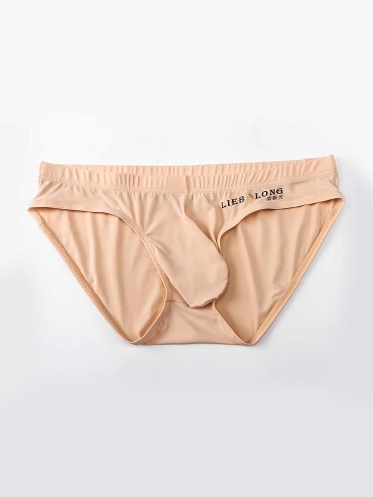 メンズ アイスシルク シームレス コンベックスポーチブリーフ 3枚組