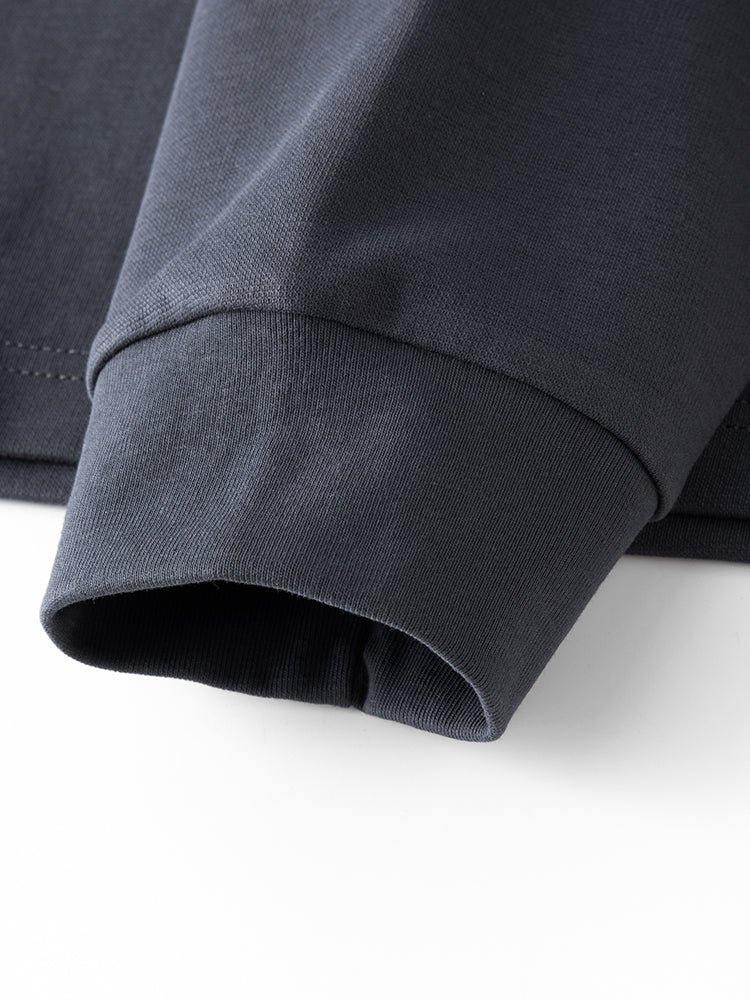 Versatile Long-Sleeve Crewneck Sweatshirt with Small Neckline